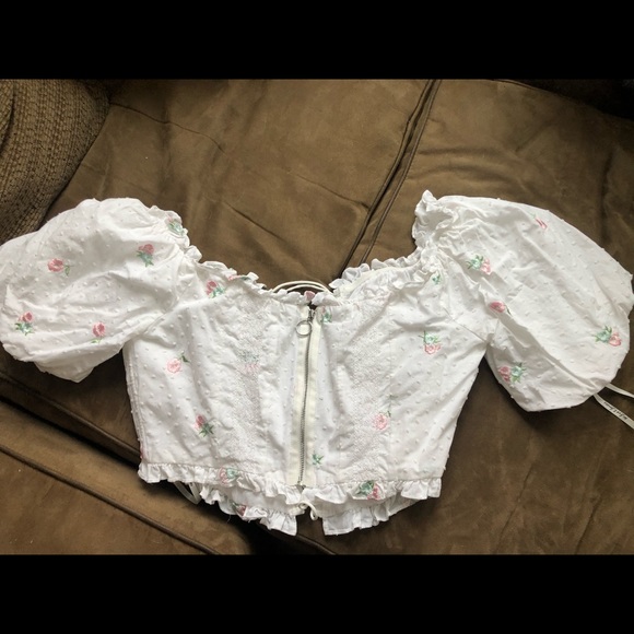 For love and lemons FL&L Rainey Crop Top L EUC ❤️🍋🍒 - Picture 7 of 9